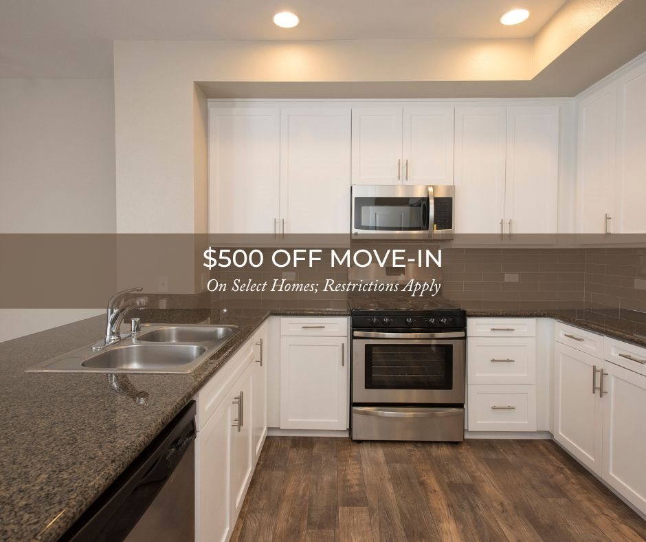 a 500 off move in on select homes rentals